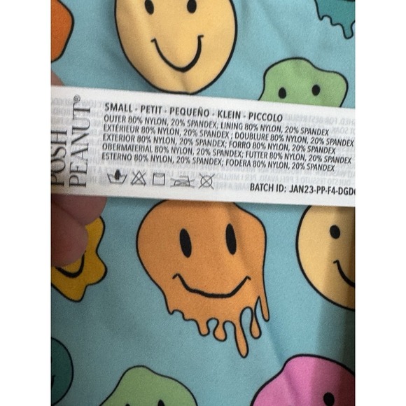 Posh Peanut Mina Reversible Swimsuit Mom‎ Size Small Smiley Face Animal Print - Picture 5 of 7